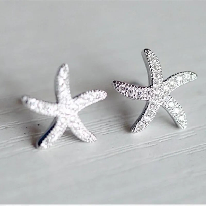 Dainty Starfish Stud Earrings