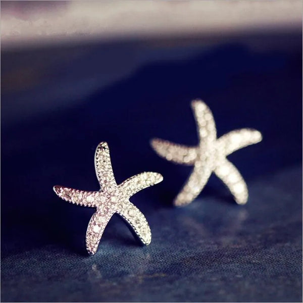 Dainty Starfish Stud Earrings