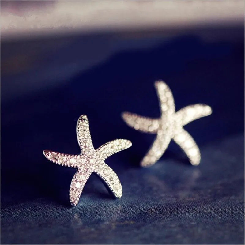 Dainty Starfish Stud Earrings