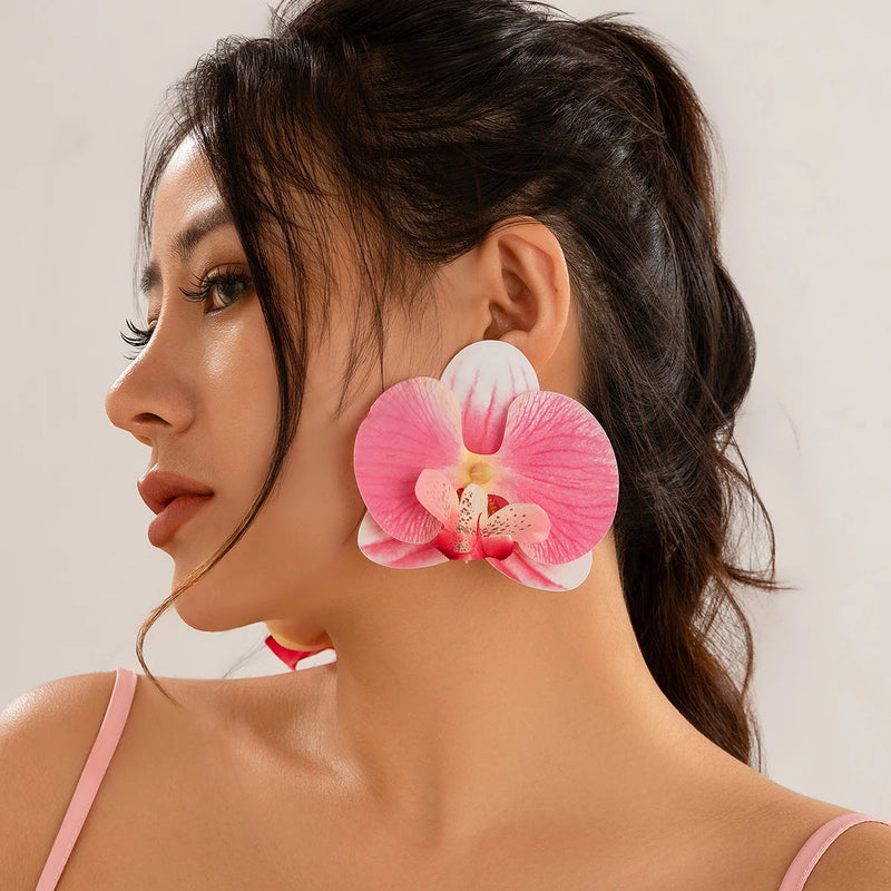 Orchid Bloom Statement Earrings