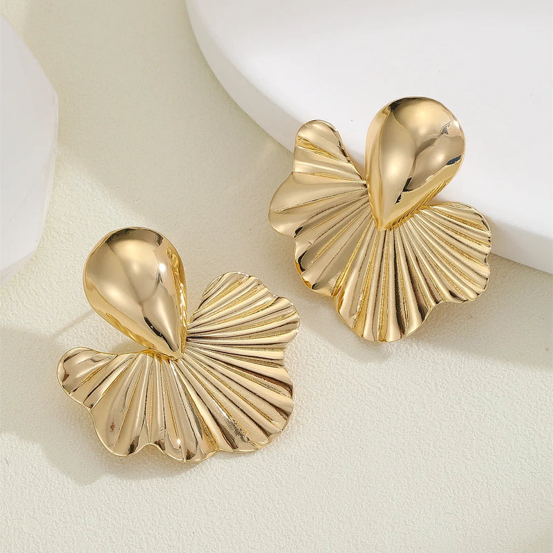 Golden Petal Studs
