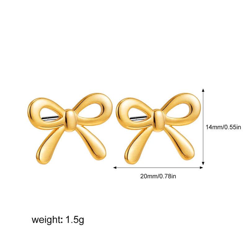 Bow Knot Stud Earrings