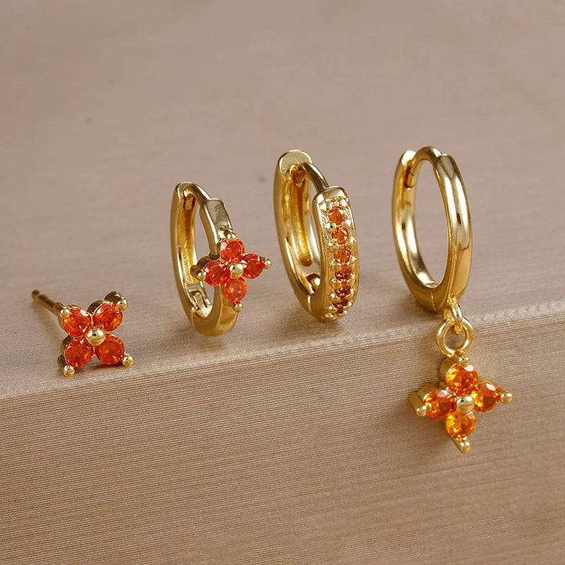 Bloom Charm Earring Set