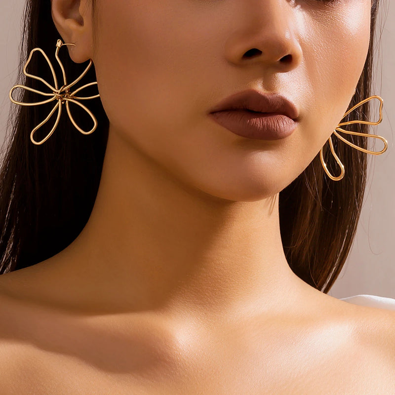 Whimsy Bloom Wire Earrings