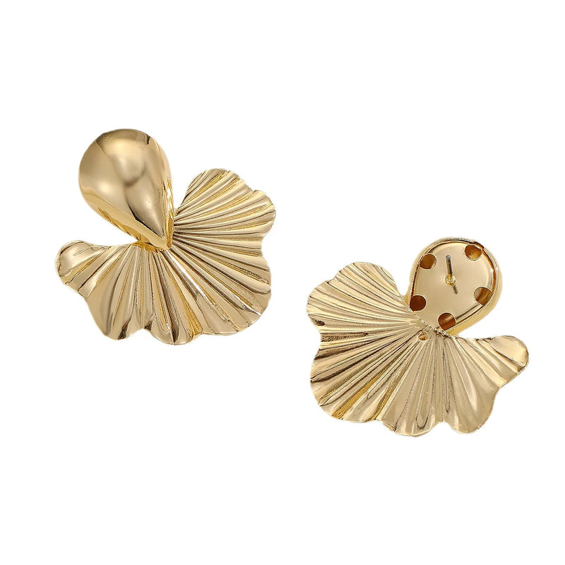 Golden Petal Studs