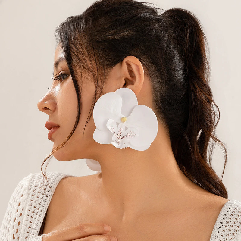 Orchid Bloom Statement Earrings