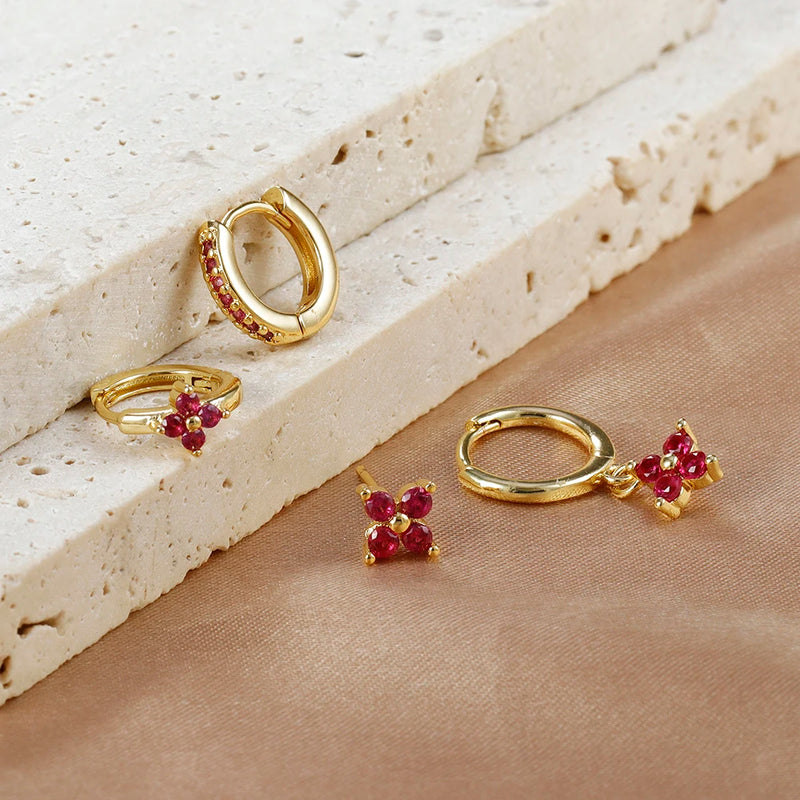 Bloom Charm Earring Set