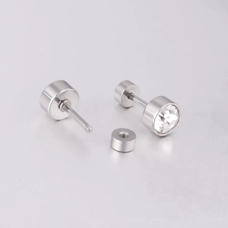Classic Crystal Stud Earrings
