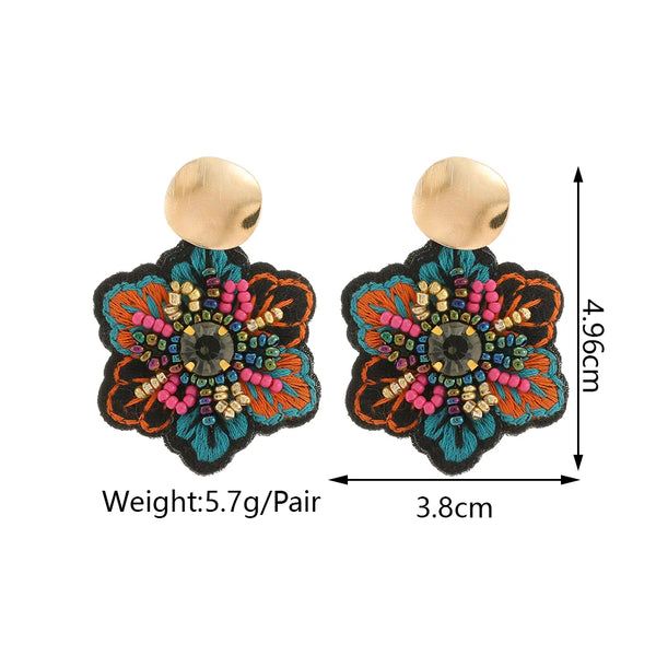 Boho Bloom Beaded Drops