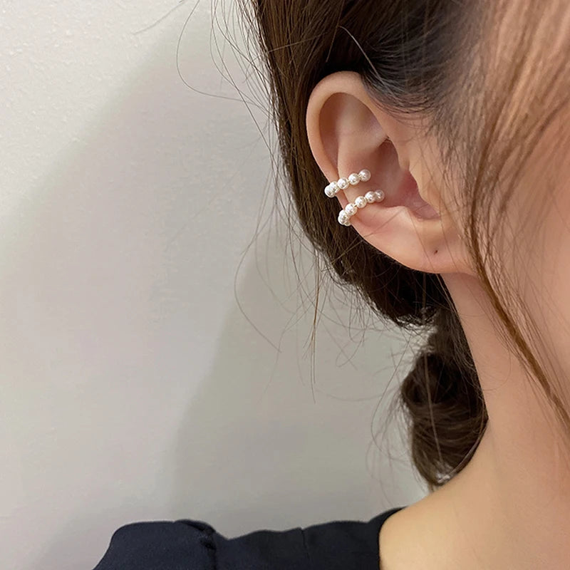 Elegant Pearl Ear Cuffs