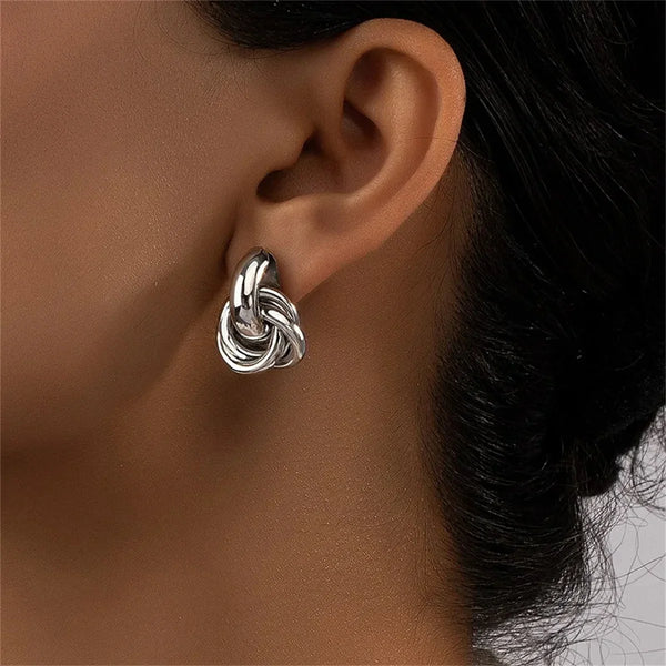 Twist Loop Drop Earrings