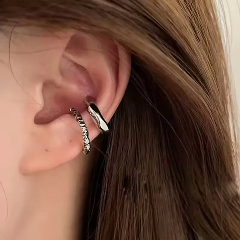 Dual Band Crystal Ear Cuff