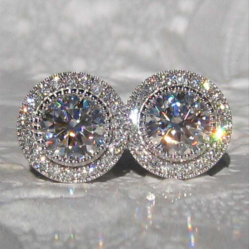 Radiance Halo Stud Earrings