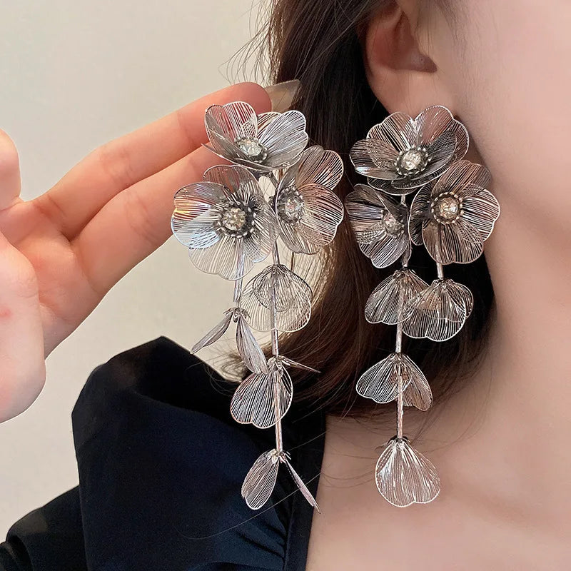 Bloom Cascade Statement Earrings