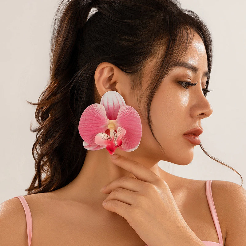 Orchid Bloom Statement Earrings