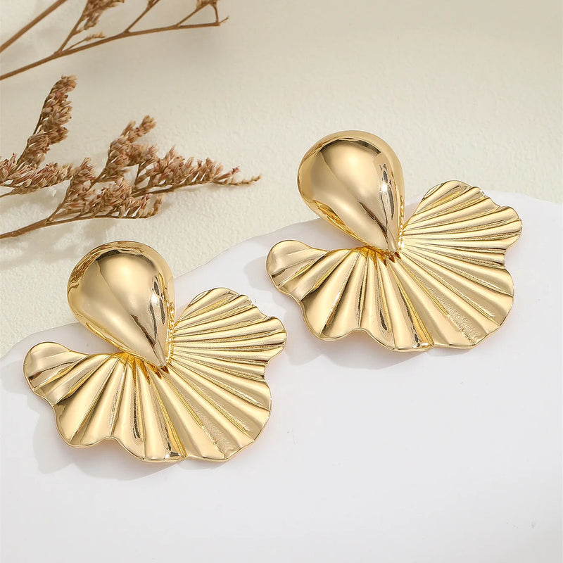Golden Petal Studs