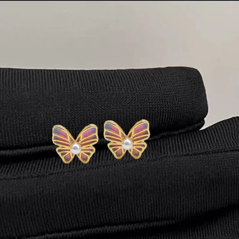 Butterfly Glow Stud Earrings