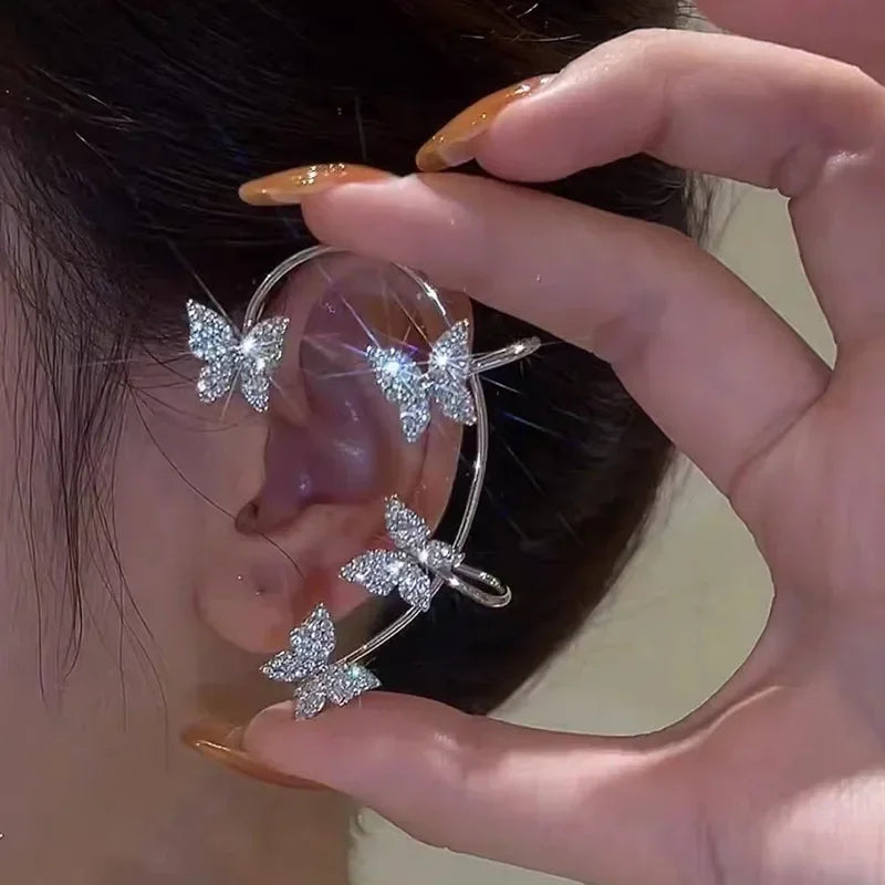 Sparkling Butterfly Ear Cuff