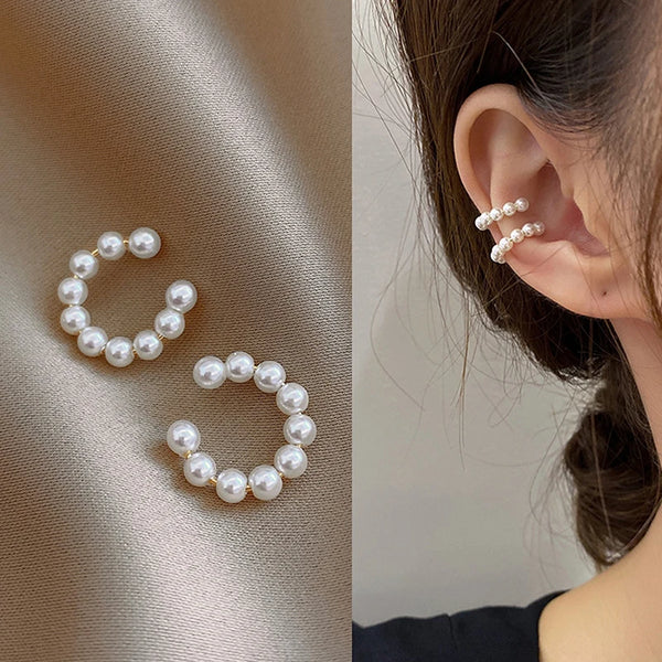 Elegant Pearl Ear Cuffs