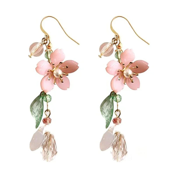 Sakura Blossom Dangle Earrings