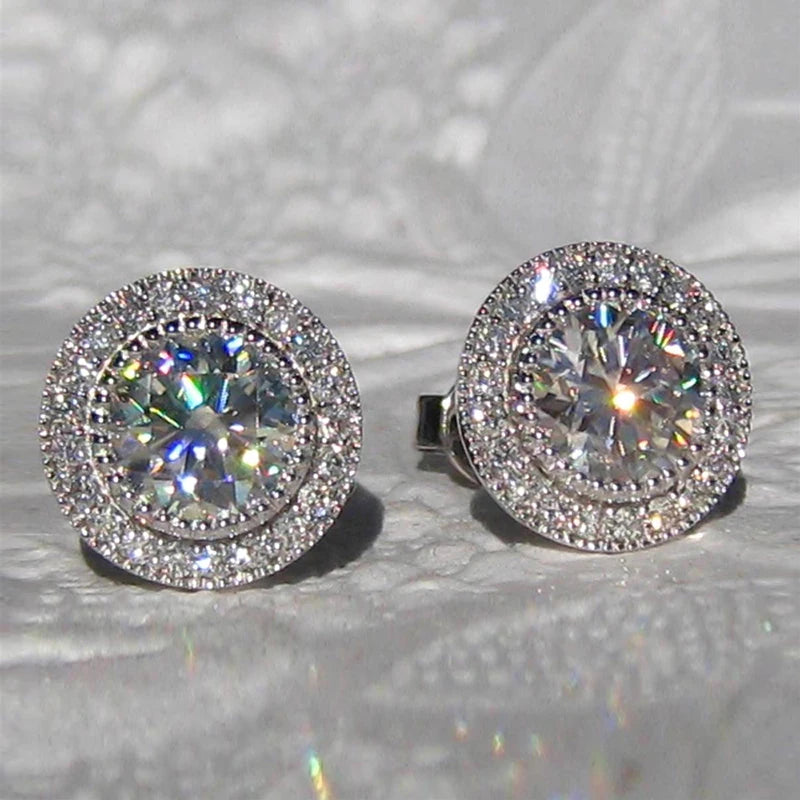 Radiance Halo Stud Earrings