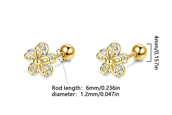 Golden Bloom Studs
