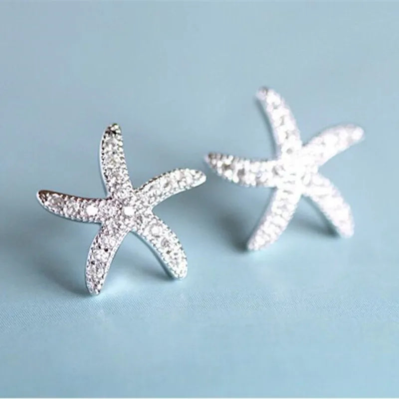 Dainty Starfish Stud Earrings