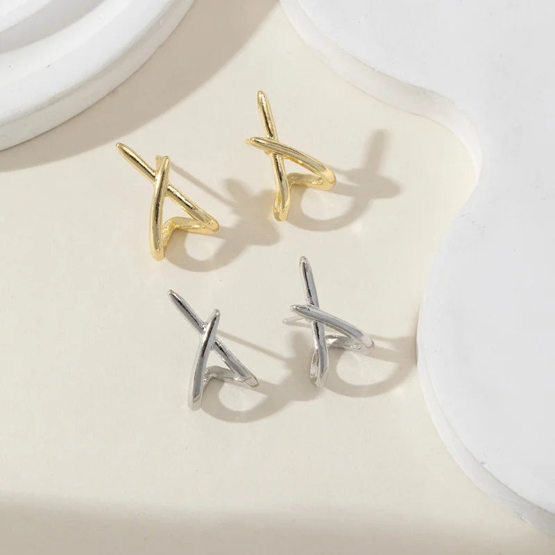 Cross Curve Studs