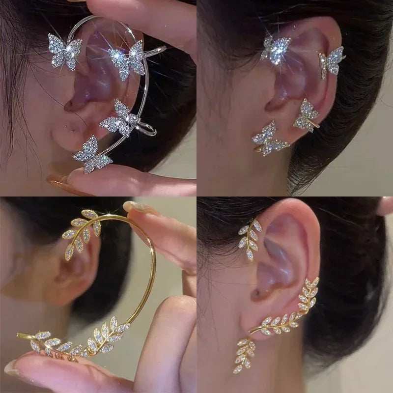 Sparkling Butterfly Ear Cuff