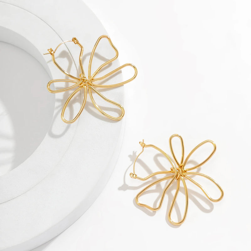 Whimsy Bloom Wire Earrings