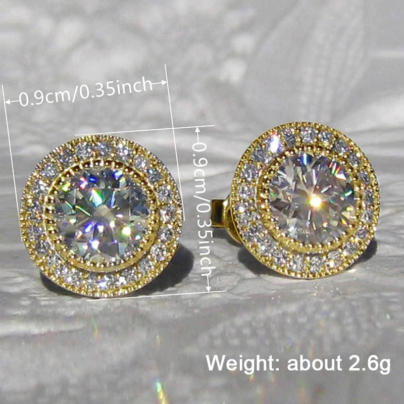 Radiance Halo Stud Earrings