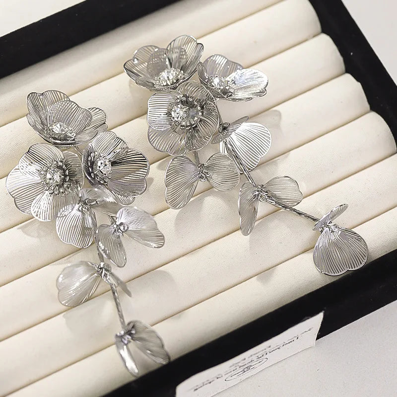 Bloom Cascade Statement Earrings