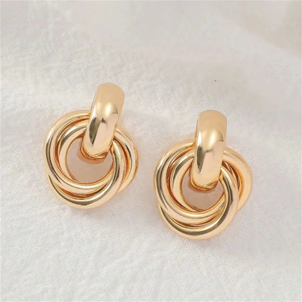 Twist Loop Drop Earrings