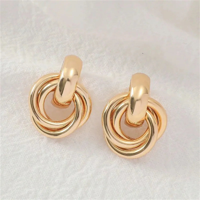 Twist Loop Drop Earrings
