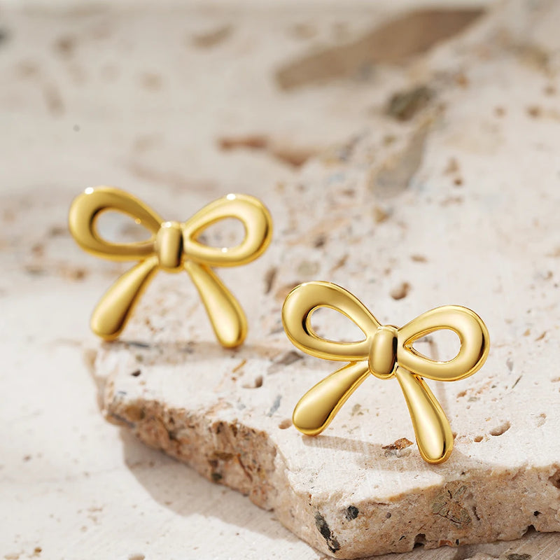 Bow Knot Stud Earrings