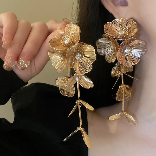 Bloom Cascade Statement Earrings