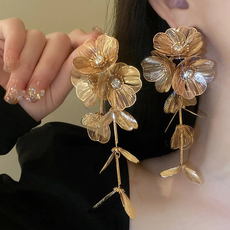 Bloom Cascade Statement Earrings