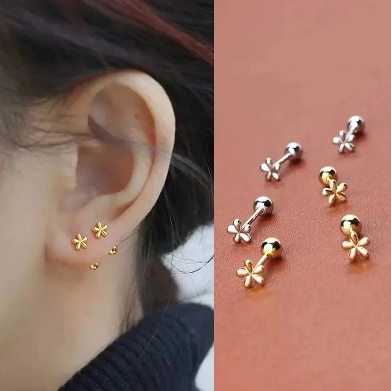 Petite Gold Blossom Studs