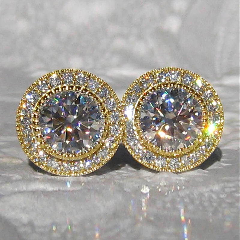 Radiance Halo Stud Earrings