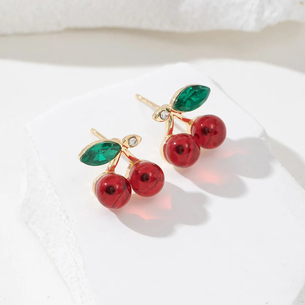 Cherry Delight Stud Earrings