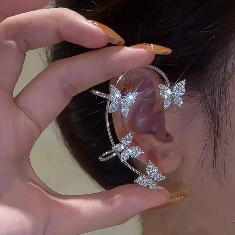 Sparkling Butterfly Ear Cuff