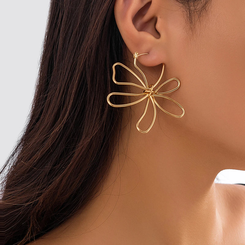 Whimsy Bloom Wire Earrings