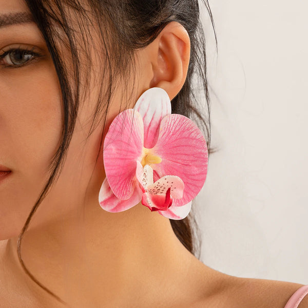 Orchid Bloom Statement Earrings