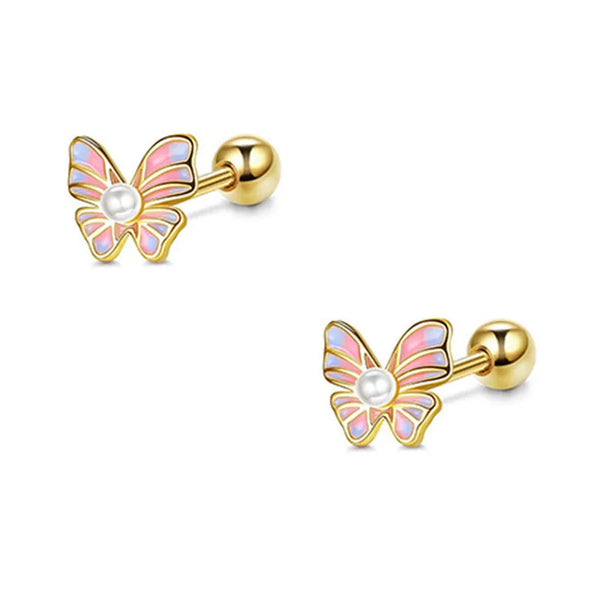 Butterfly Glow Stud Earrings