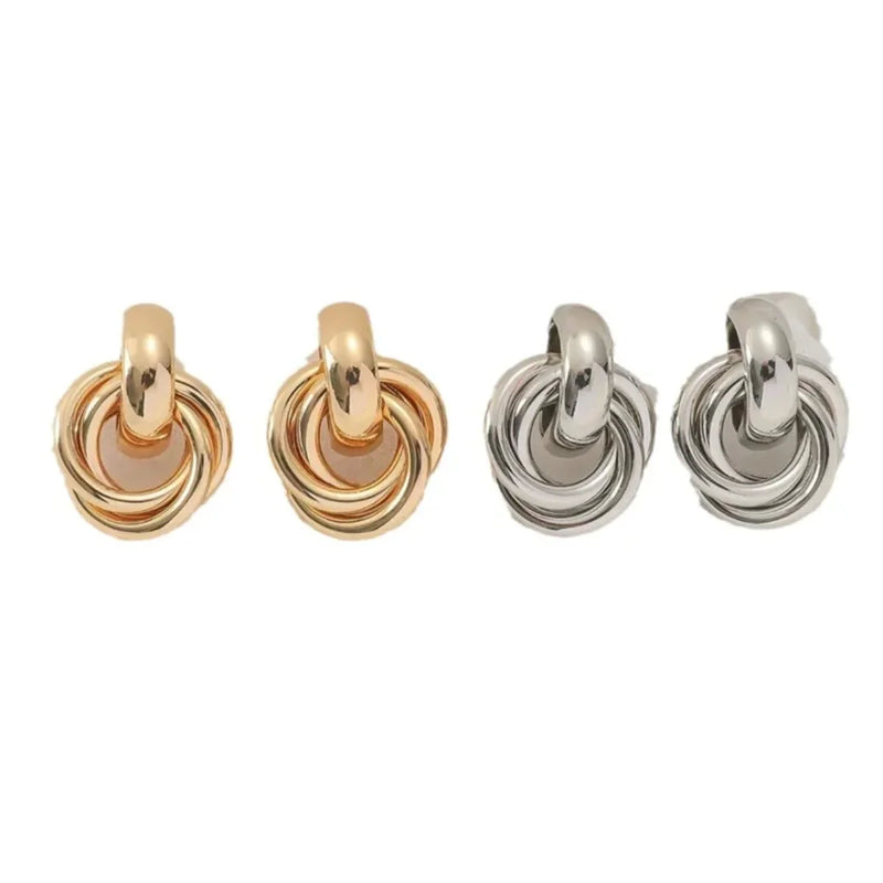 Twist Loop Drop Earrings