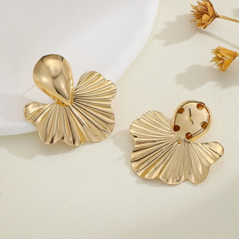 Golden Petal Studs